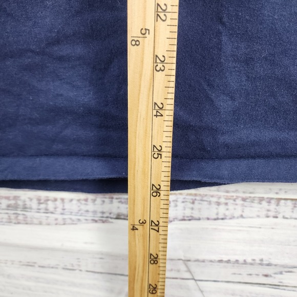 Polo Ralph Lauren Classic Fit T-Shirt Medium Blue Triple Polo Player Tee - Picture 8 of 9